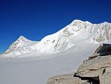 10 8 Glacier To West Col, Little Baruntse From East Col As I turned towards the right / north from the top of the East Col (6135m), P6730 (sometimes called Little Baruntse) blocked the view to Baruntse.